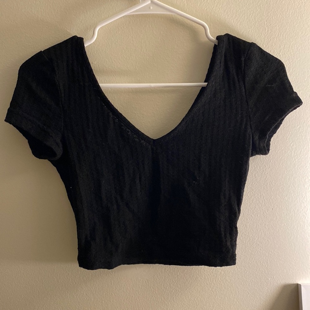 Black crop top